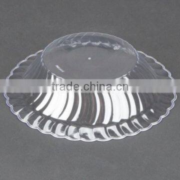 Clear 12 oz Plastic Round Scalloped Dessert Bowl for Sale,Custom Making Plastic Soup Salad Scalloped Bowl 12 oz photo-2