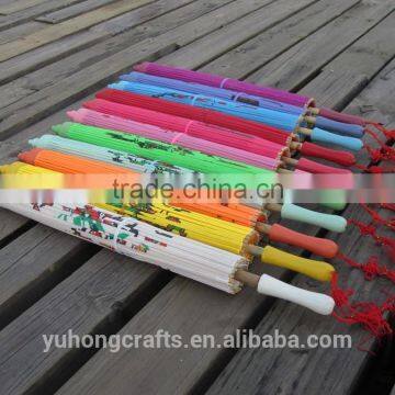 Colorful Hand-painted Chinese Silk Parasol photo-4
