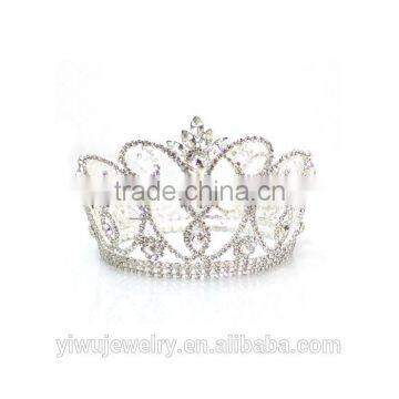 2015 New Design Round Rhinestone Cheap Full Pageant Crown H172-169 photo-3