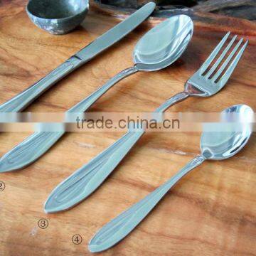 Stainless cutlery for family use High class SS 410 stainless steel 4pcs cutlery set made in china