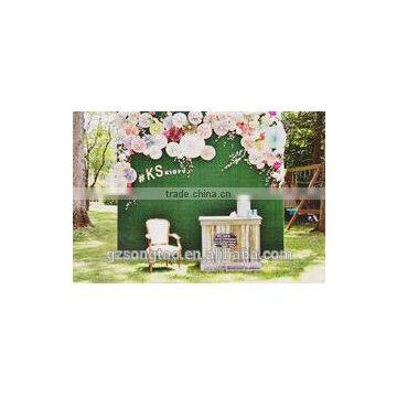 Factory Outlet Artificial Flower Cloth Flower Wall for Wedding Decoration photo-4