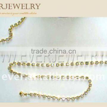 raw brass chain