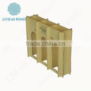 China 6 bottle wood wine box manufacturer