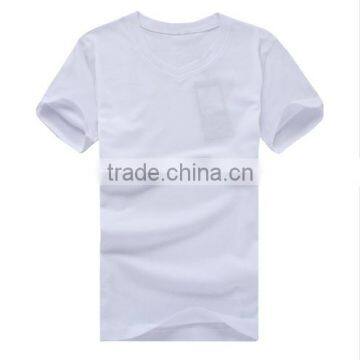 2016 New Men High-elastic Short Sleeve V Neck Tight Cotton t Shirt photo-4