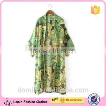 Ladies Fashion Floral Printed Cardigan Kimono