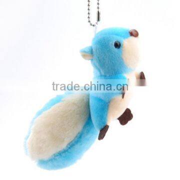 High Quality 8cm Squirrel Backpack Hanging Toys Keychain for Kids Promotion photo-6