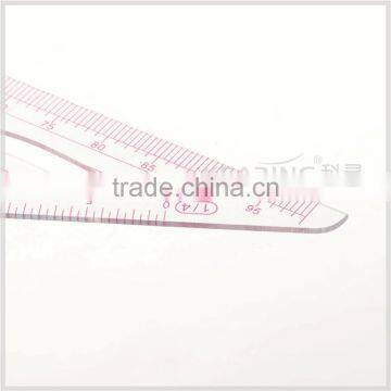 Kearing Brand 1/4 Transparent Non Toxic Sandwich Line Scale Ruler 1:4/1:5 #8545 photo-2