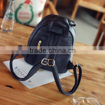 2017 Hot Sale New Design Wholesale Price Girls Leather School Backpack photo-3