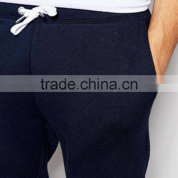 Dark Blue Plain Fleece Sweat Pants Fabric for Man photo-4