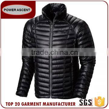 Stand Collar Mens light weight Quilted Down Jacket