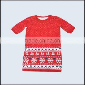 plain cotton knit dresses girl