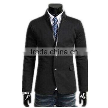 Mens Slim Fit Fashion Cotton Blazer Suit Jacket Black M to 2XL Plus Size Male Blazers Mens Coat photo-3