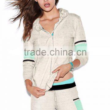 High Quality Fashion Zipper Jacket Sweatshirt With Hood Dry Fit Running Hoodies Sweatshirt Hoodies For Women photo-2