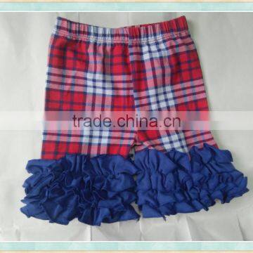 in bulk denim shorts tartan design summer&fall ruffle short little baby wear clothes seersucker shorts