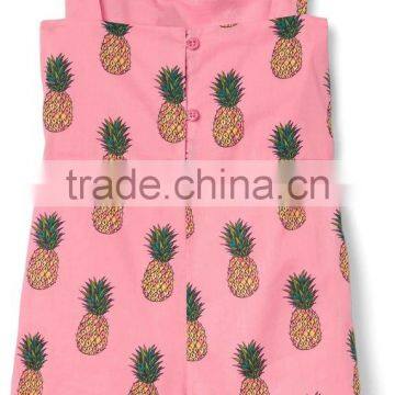 New Fashion Girl Jumpsuit Princess Pineapple Bow Romper Kids Girl Jumpsuit photo-2