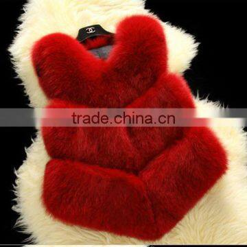 Imitation Fox Fur Fur Vest Three Stripe Europe and the United States Fake Fur Vest Burst Models photo-2