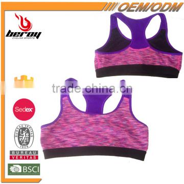 High Quality Sports Yoga Bra Tops with Sublimated Printing, Tank Tops