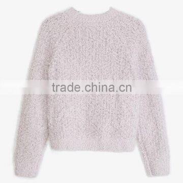 2017 Wholesale Customized Fashion Round Neck Sweaters Women's Pullover for Lady photo-3