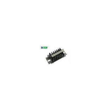 8.00mm Rail Mounted Terminal Blocks , 600V 10A Barrier Terminal Block With Any Poles