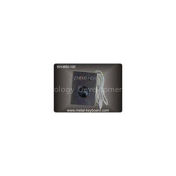 Marine Control Tracking Mouse With Black Metal Panel And 50MM Resin Trackball Industrial