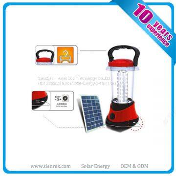 DC LED Rechargeable Solar Camping Lantern PV Lighting