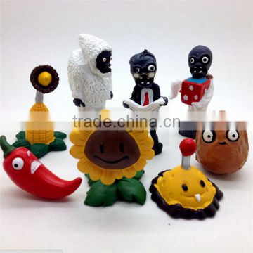 Wholesale action figure set of 8pcs Plants VS Zombies figure PVC action figure toy dolls best price