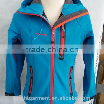 BSJ-001 Blue tactical most popular fleece custom man and women soft and comfortable softshell jacket