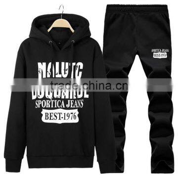 Men's Sports Running sublimation Track suit Hooded Sweatshirt Casual Pullover Hoodie+Pants