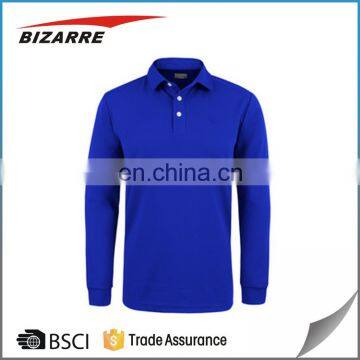 Vogue long sleeve custom polo shirts no minimum