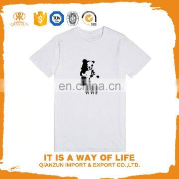 Custom Cotton Printing T Shirts O-neck T Shirt Women Black