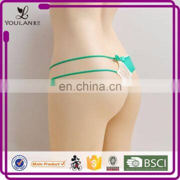 China Supplier Pretty Pattern Hot Girl Sexy Polyester Lot Of Thongs