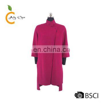 Latest design top plus size winter custom all colors 100% pure wool coats winter women