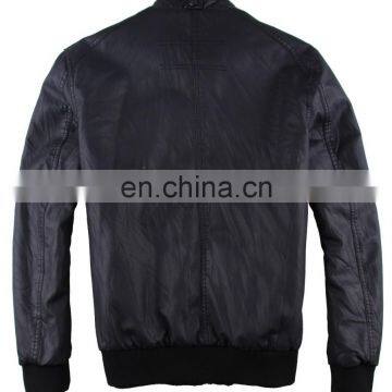 Fashion Diamond Quilted Mens Spring Handsome Biker Leather Jacket photo-3