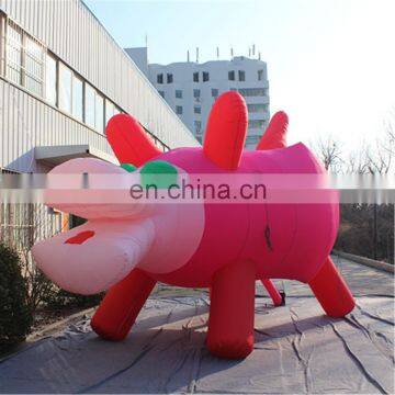 cute inflatable pink pig for event decoration sam yu 1605