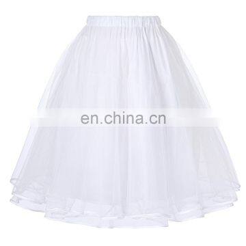 Belle Poque Women's Luxury Retro Dress Vintage Dress 3 Layers Tulle Netting Crinoline Underskirt Petticoat BP000229-2