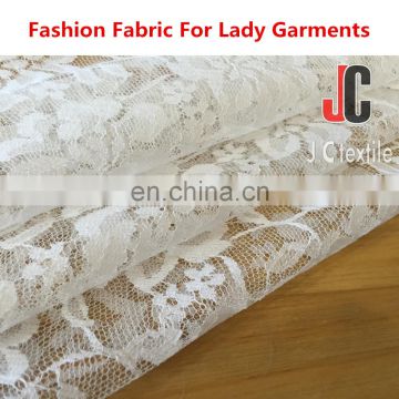 AL955 shaoxing JC100% polyester lace fabric wholesale cord lace fabric