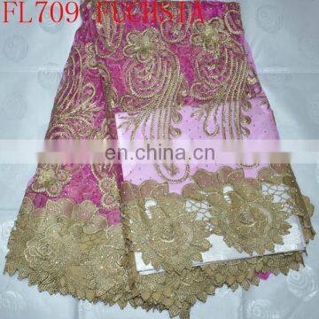 Organza Embroidery Lace Fabric for Clothing(FL709) Embroidery French Lace photo-2