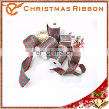 Taiwan Supplier Distinctive Checked Pattern Christmas Ribbon photo-4