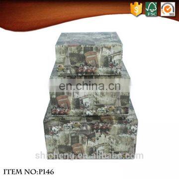 Square Paper Foldable Storage Box With Lids photo-5