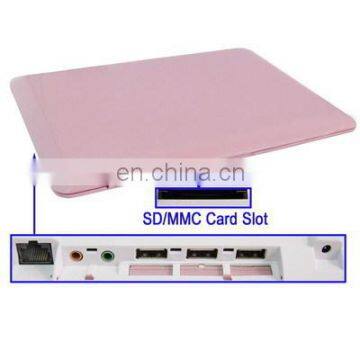 10.1 Inch Windows CE 7.0 OS Notebook Computer With WIFI and RJ45 Port, Support SD / MMC Card, CPU: VIA WM8850, 1.2GHZ(Pink) photo-2