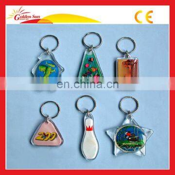 Beautiful High Quality Plastic Solid Acrylic Keychain