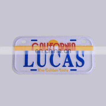 Custom Wall Decoration Metal Namplate Wholesale Custom Embossed Car Logo Decorative License Plate