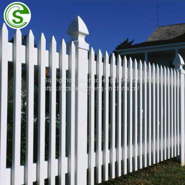 Garden fence pvc plastic white fence vinyl pvc white picket fence