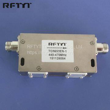 RF Dual Junction N/SMA Connector GMHz Coaxial Isolator