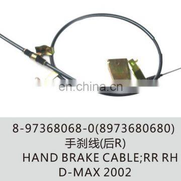 Good quality D-max 2002 Auto parts 8-97368068-0(8973680680) Hand brake cable RR RH