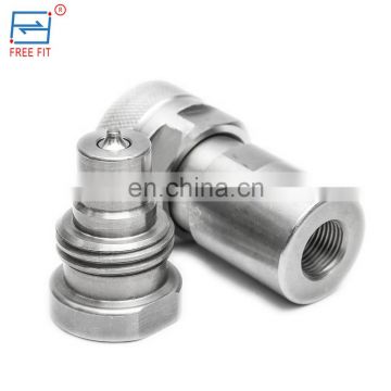 High pressure screw type hydraulic quick release couplings for engineering machinery