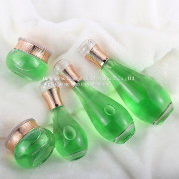 High Quality Cosmetic Pump Skin Care Lotion Glass Bottle