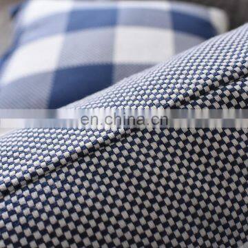 Custom Throw Pillow Case Cover Grid Stripe Cotton Home Sofa photo-6