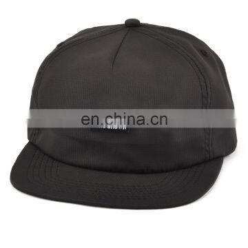 Custom design logo embroidery flat brim snapback cap