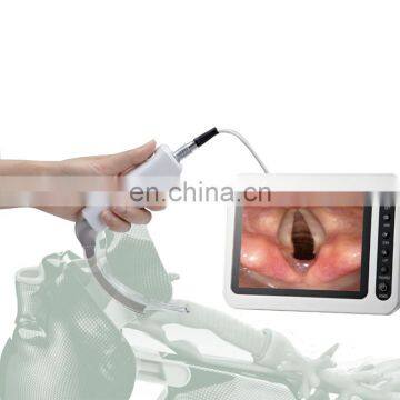 MY-G054H 2020 high resolution anti-fog airway intubation disposable or reusable video laryngoscope portable  with lcd